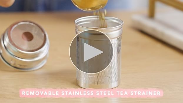 Amazon.com: Pinky Up Dana Tea Infuser Mug with Strainer and Lid