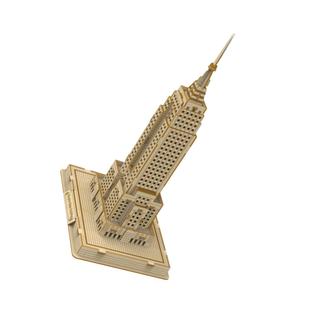 Uonlytech Puzzle Bois pour Garçon Fille et Adultes Modèle Architectural Gratte-Ciel Célèbre Jeu Éducatif de Construction et Montage Manuel pour Développer Créativité et Coordination