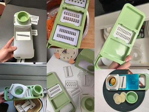 Cortador de vegetales multifuncional con 6 cuchillas miniatura 4
