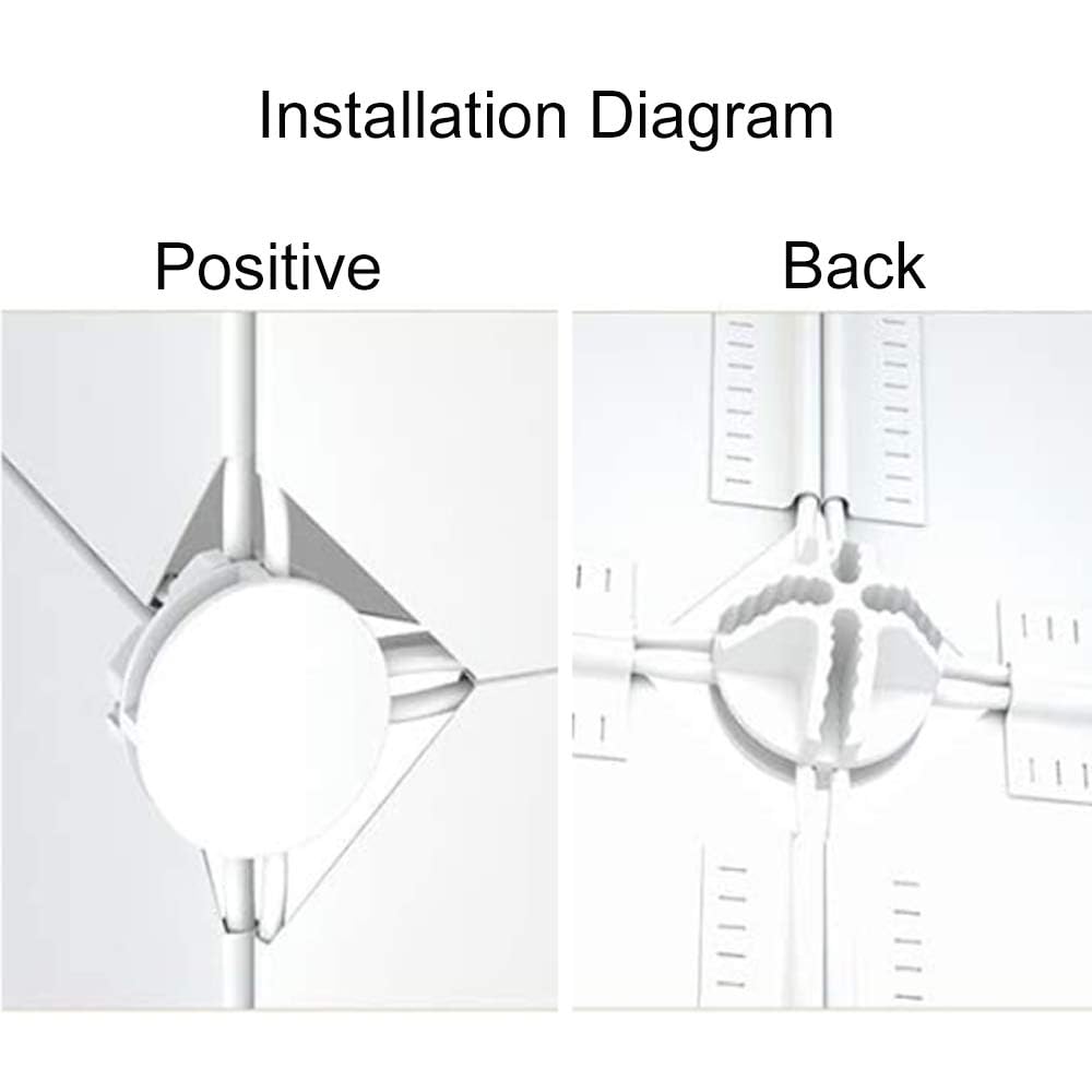 40pz Connettori in Plastica Cube Connettore a Cubo in Plastica per Armadietti Organizer Modulare Chiusura per Fermaglio per Armadio a Fibbia Clip per Guardaroba Scaffali (Bianco)