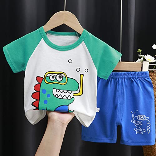 Image of Toddler Boys T-shirt and Shorts Set 4 PCs Outfit Baby Summer Clothes