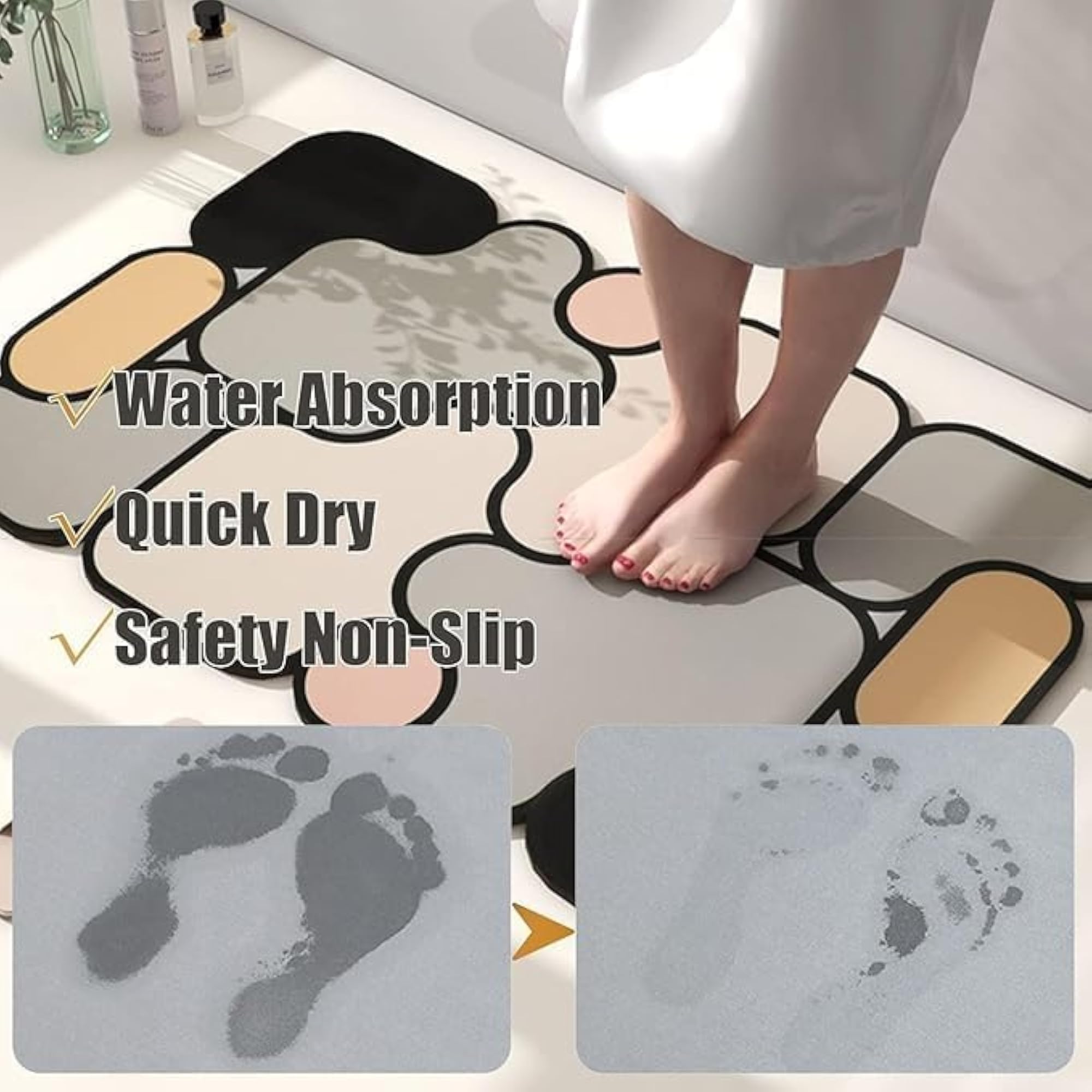 Bathroom Toilet Non Slip Foot Mat