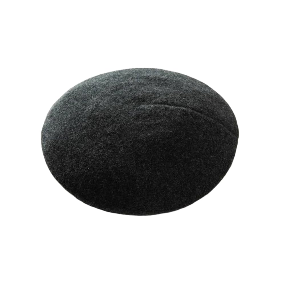 Béret en cachemire femme bonnet tricoté hiver chapeau vintage chaud uni chic