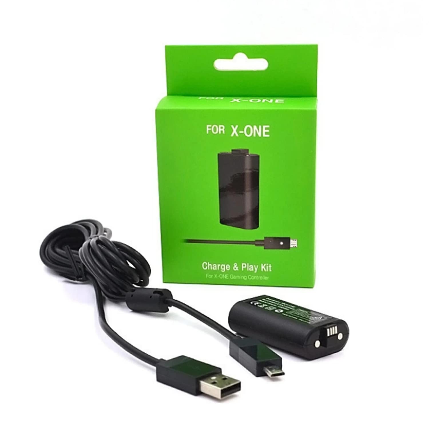 SKEIDO 1400mAh Rechargeable Battery Pack For Xbox One Wireless Controller For XBOX ONES/X Gamepad With 2.75m USB Cable