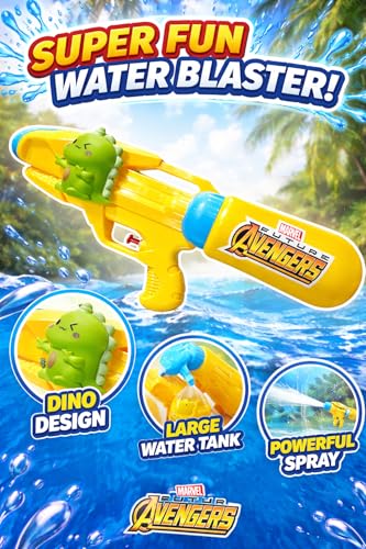 Image of Holi Cute Dinosaur Fun Blaster Water Gun | with Free Balloons | Assorted Surprise Color | Large Capacity | Best Holi Gift PoPo Toys
