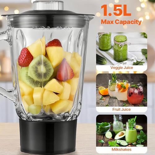 1400w Electric Stand Mixers For Baking Food Processor Blender Multifunctional 5 Speed Kitchen Mixer, 10l Stainless Steel Mixing Bowl, Removable Splash Guard, Whisk, Dough And Beater Attachment - Image 7