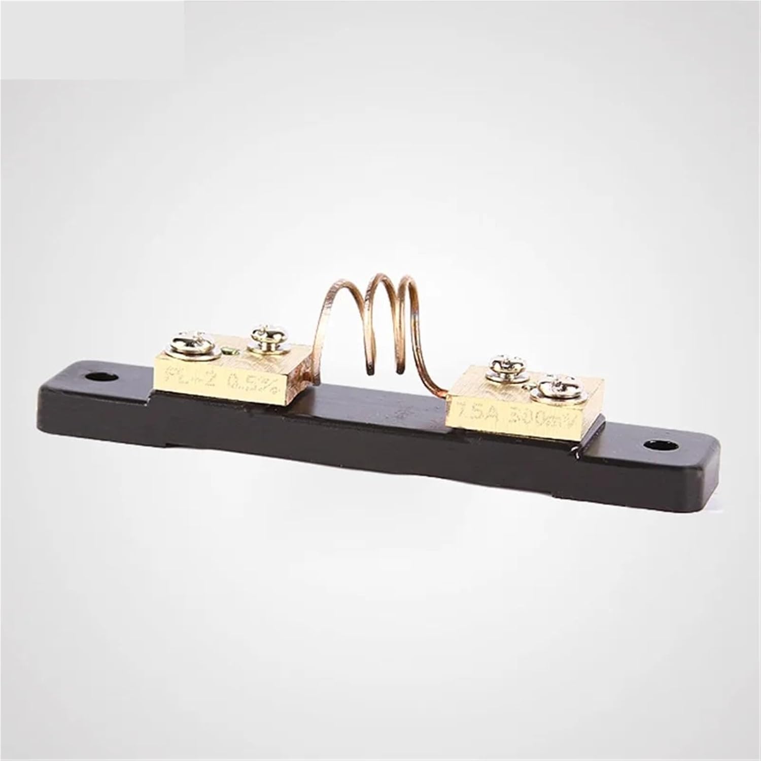 Grade A FL-2 Shunt 7.5A 10A 15A 20A 25A 30A 40A 50A 300mV Welding Machine Brass Resistor DC Shunts 1Pcs(25A 75mV Grade A)