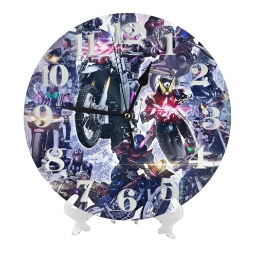 掛け時計 仮面ライダー 北欧 壁掛け時計 静音 自宅 寝室 部屋飾り 贈り物 インテリア 大数字 直径25cm 非電波 アニメ グッズ キャラクター かわいい プレゼント