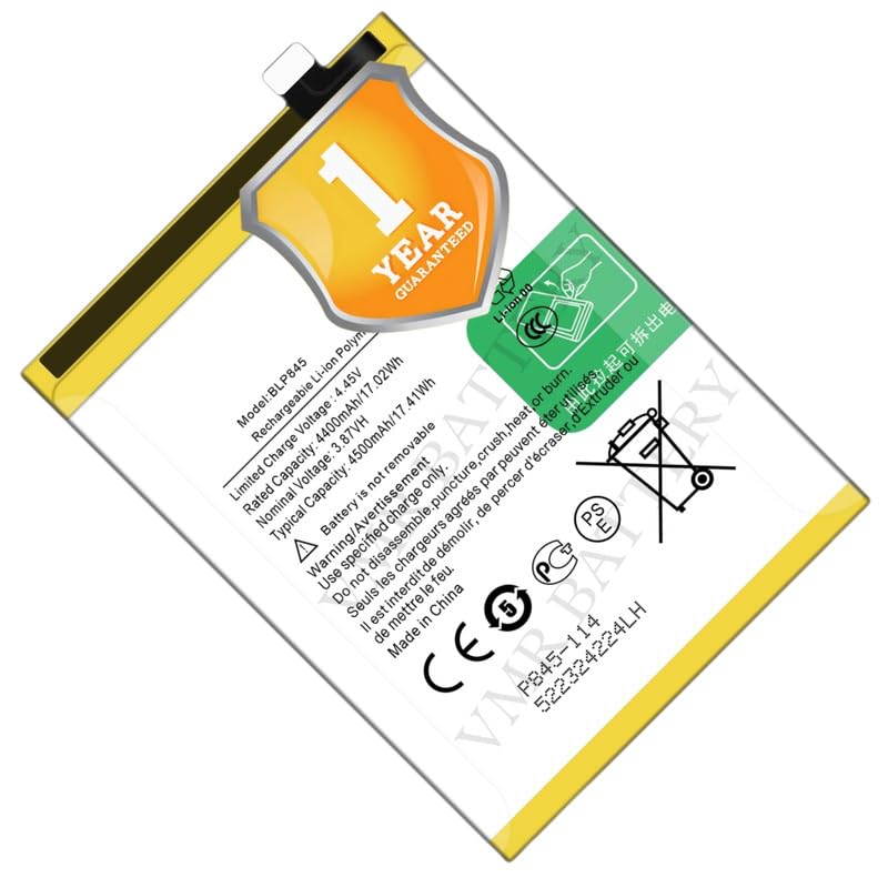 Image of Original BLP845 Battery Compatible for OnePlus Nord CE 5G (EB2101, EB2103) - (4500mAh) - 1 Year Warranty K7