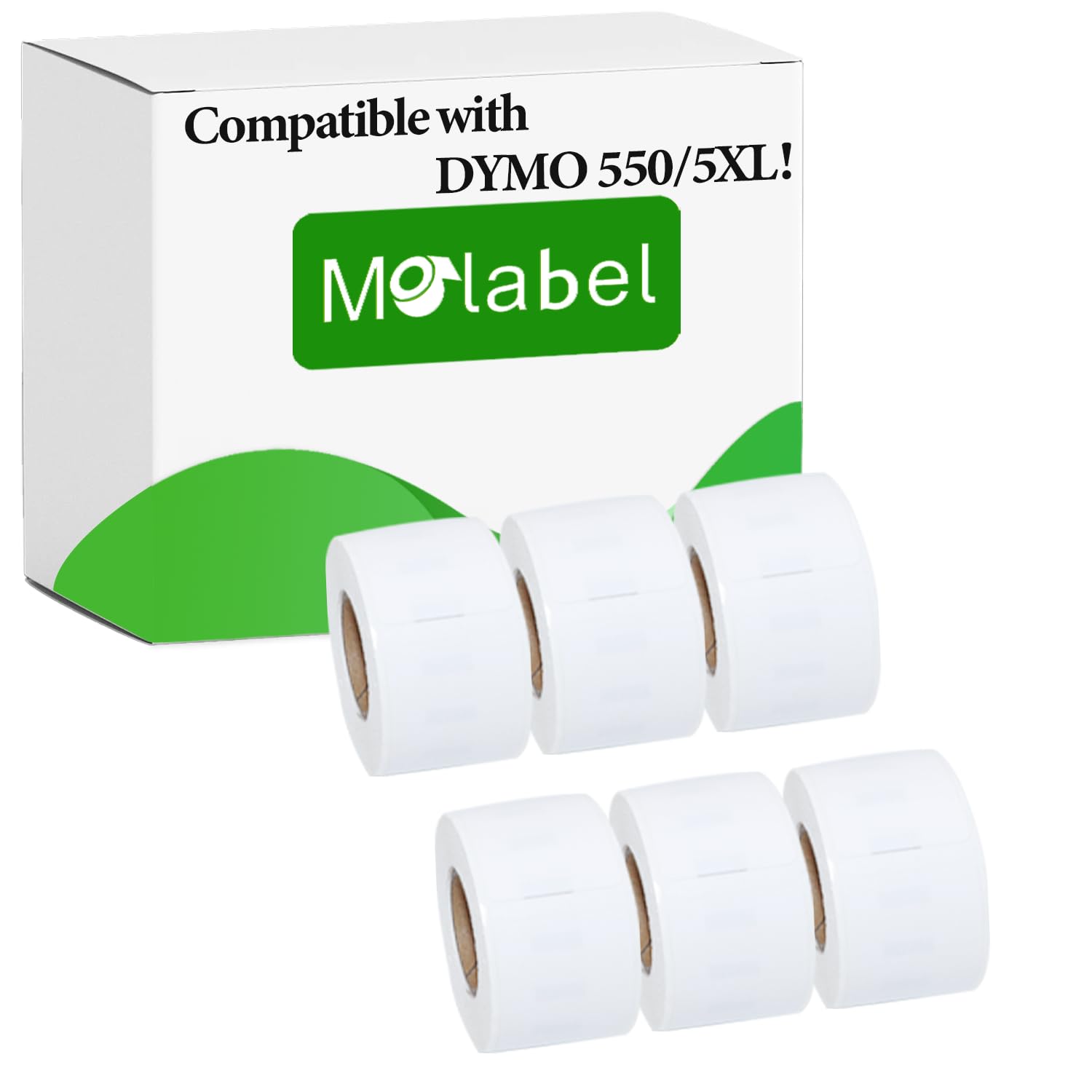 Molabel Standard Address Labels 6 Rolls for Dymo S0722370 99010-chip
