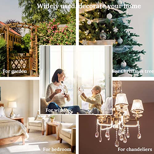 image for Bronlama Sun Catchers with Crystals, 7 Pcs Hanging Crystals Suncatcher