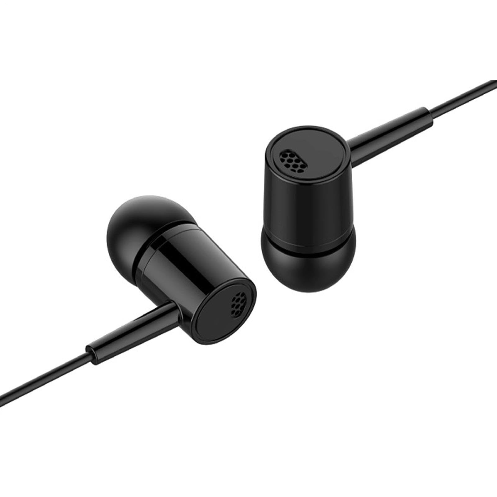 Auricolari con filo - controllo volume cavo auricolare | Cuffie auricolari con isolamento acustico e microfono. Cuffie ergonomiche suono chiaro e cavo stabile per chiamate musicali e uso quotidian