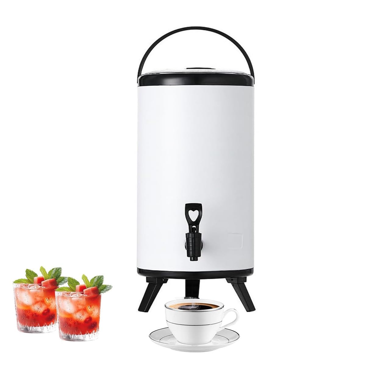 asdchZen Insulated Beverage Container, Food Dispenser For Hot & Cold Drinks With Spigot, Large Capacity 6-20L,12L
