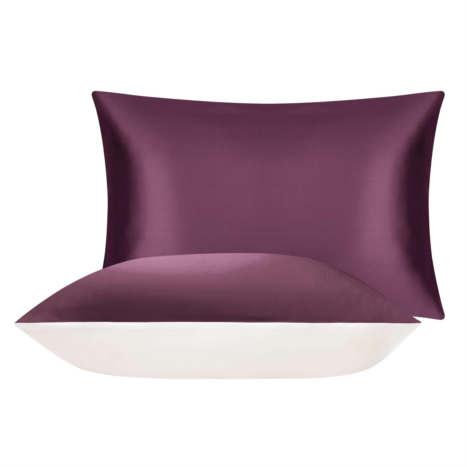 Silk Pillowcases, Pure Silk Pillowcase Multicolor 480x740mm For Sleeping Hair And Skin Health(Purple)