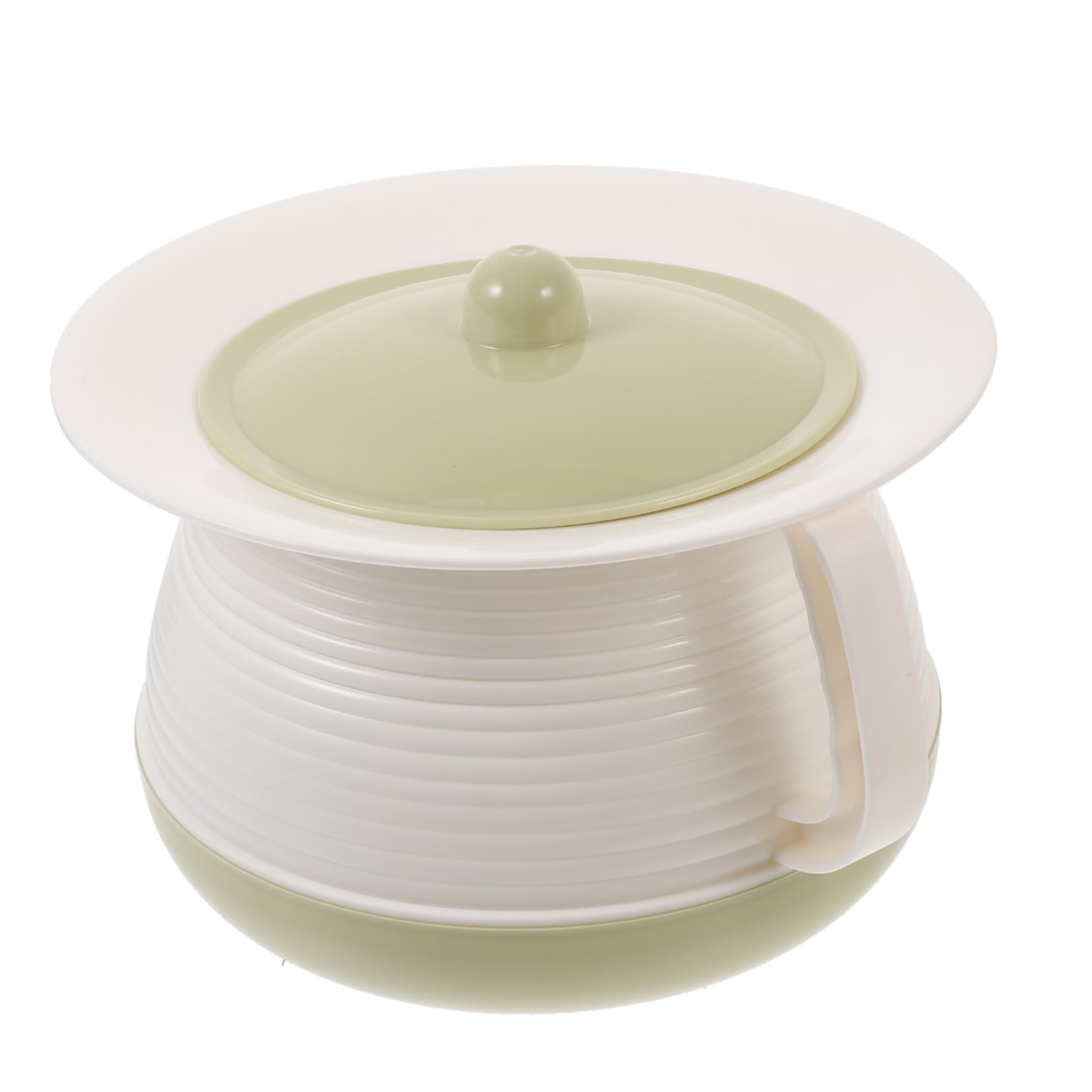 KOMBIUDA Thickened Material Urine Storage Pot Portable Urinal Pan Spittoon with Lid Safe for Delicate Hands