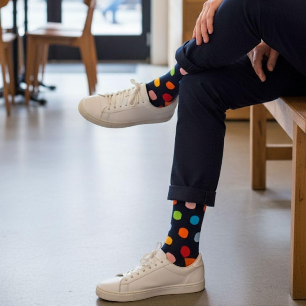 Love Sock Company 3 pack Men's Bundle Premium Colorful Funky Patterned Men's Dress Socks