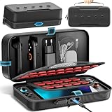 PROTECTION MAXIMALE ET PORTABILITÉ: La coque rigide extérieure et l'intérieur doux protègent votre console des chocs, chutes et rayures lors des transports. Sa taille compacte (28,6 x 13,8 x 9,1 cm) et son poids léger (0,44 kg) en font un compagnon de voyage idéal.