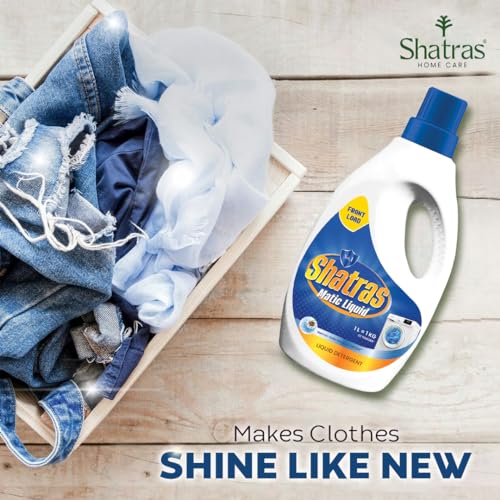 Image of SHATRAS Matic liquid Detergent for fabric care, 100% Tough Stain Removal In Front Load Machines, For All Types Fabric (Blue 8)