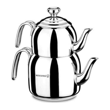 Amazon Com Korkmaz Droppa Turkish Tea Pot Set For Stove Top