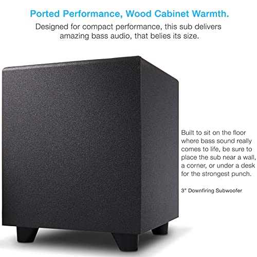 Cyber Acoustics 20W 2.1 Stereo Speaker With Subwoofer - Great For Tablets, Laptop Or Pc Computers - Perfect For Music, Movies, Video Calls (Ca-Sp24) #TOP4