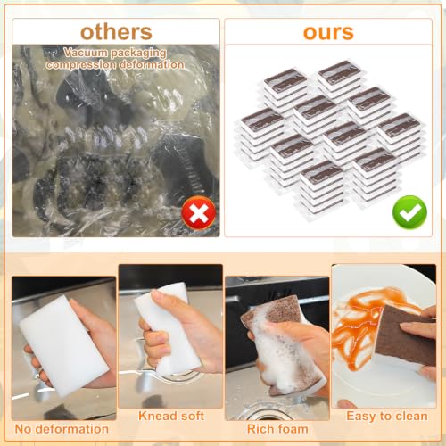Image of 50 Pcs Individually Wrapped Sponges for Airbnb Apartment Brown