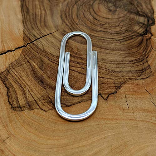 Silverly Men's .925 Sterling Silver Office Style Money Clip Card Holder3