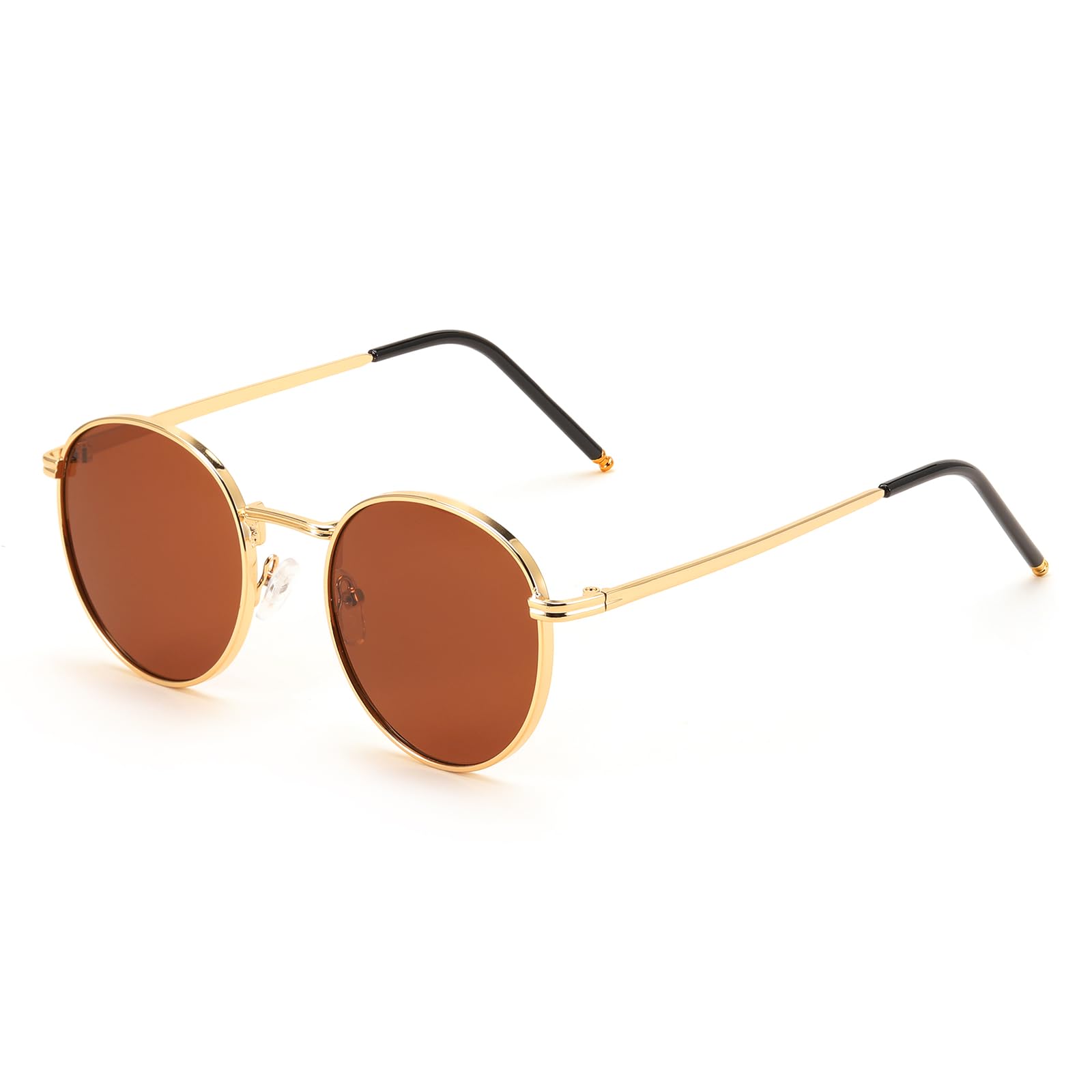 Retro Round Metal Frame Sunglasses Women Sun Protection Fashion Sun Shade Glasses E1092-image-29