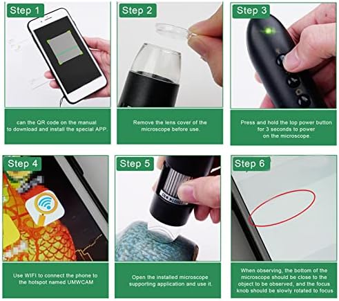 Miniatura 3 de Detector de cuero cabelludo WiFi Connect 500X para la salud del cabello, diagnóstico del cabello de la piel, análisis del microscopio electrónico de