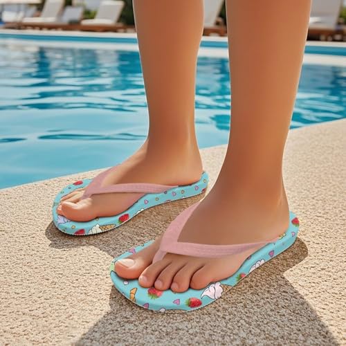 Desserts Girls Sandals Flip Flops Quick Drying Bathroom Slippers Comfy Open Toe Summer Slipper Ultra-Light4