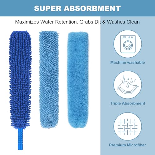 Povtims TMU7193- PTUS Rv Awning Cleaning Mop, Any Bend Angle, 79 Inch Telescopic Awning Cleaner thumb #3