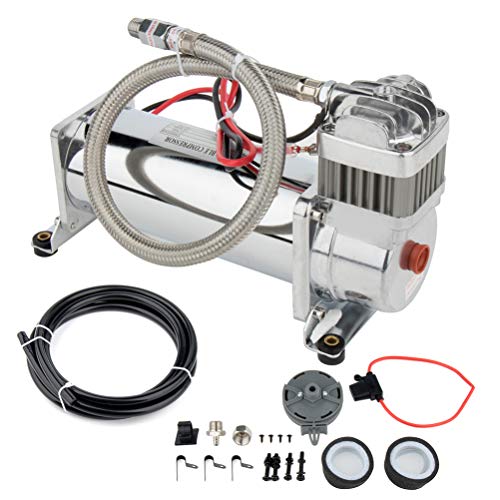 ANPART 200 PSI Heavy Duty Air Horn Compressor 12v Train Horn Compressor Onboard Air Systems Universal Train Cars for Vehicles Semi Pickup Trucks Air Suspension Compressor Kit