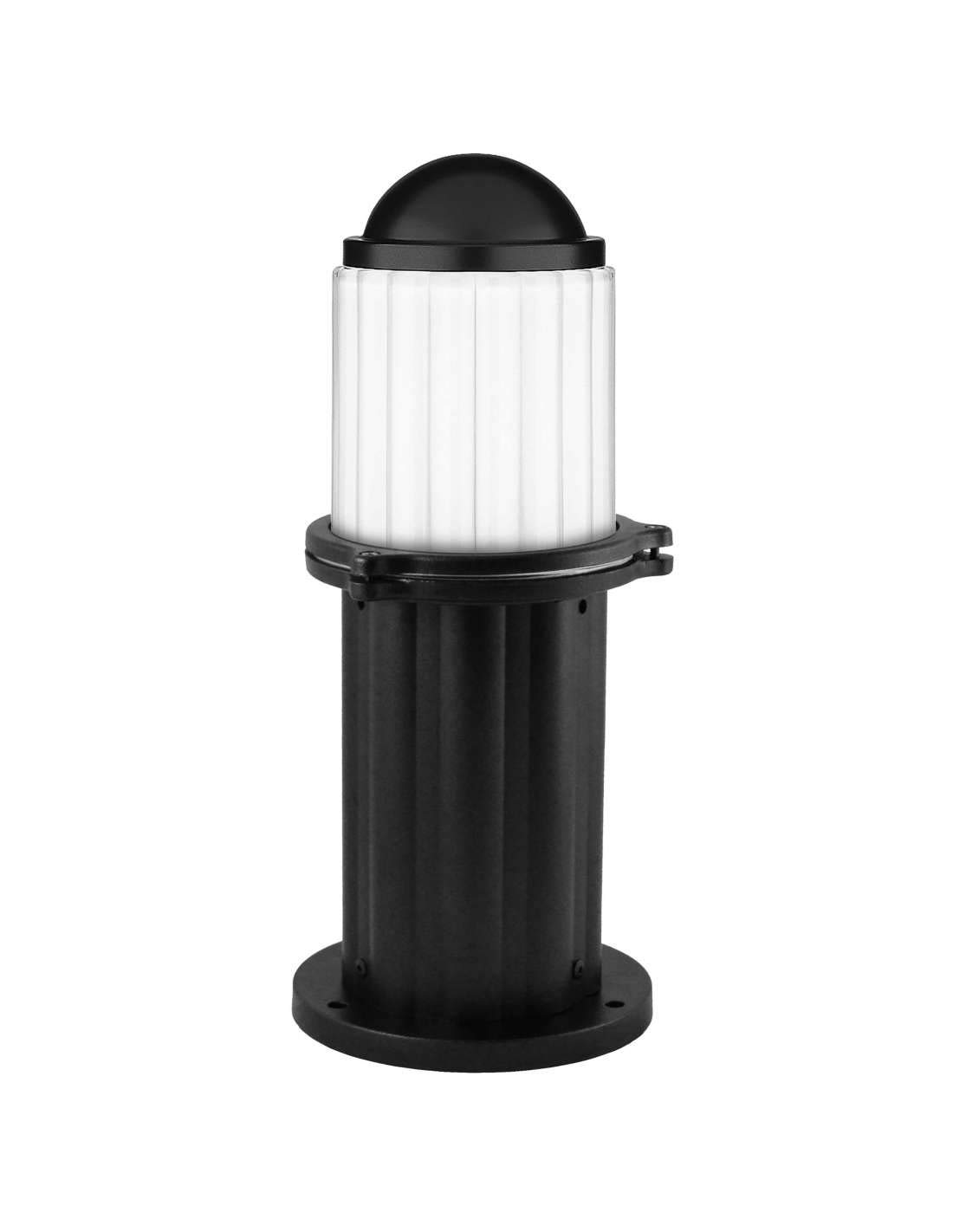 CristherCOK E-27 Aluminium Beacon with Dome Height 43 Black