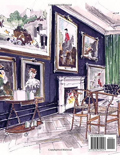 Luxury Interiors Coloring Book: An Adult Coloring Book With Cozy Home Design, Fun Room Ideas And Beautiful Decorated Kitchen For Relaxation And Stress Relief image 3