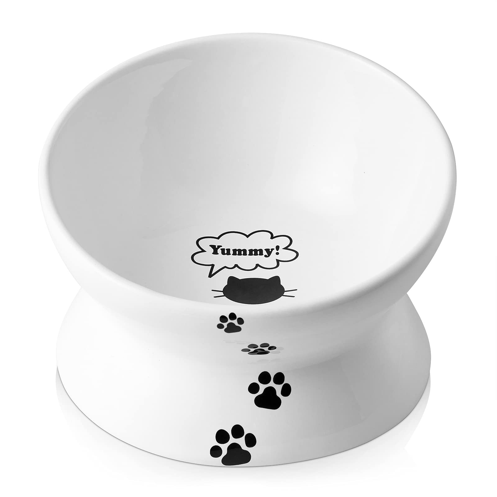 Y YHY Cat Bowl Anti Vomiting,Raised Cat Food Bowls, Tilted Elevated Cat