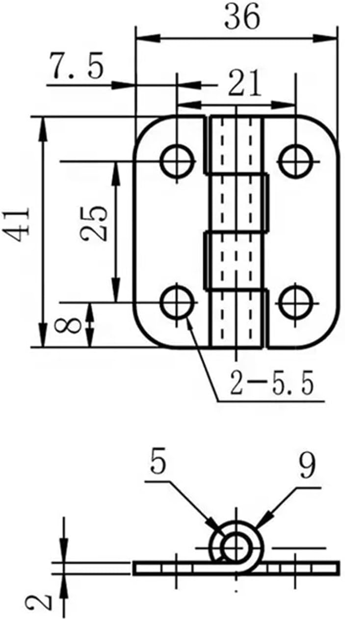 Stainless Steel 304 Cabinet Door Furniture Hinge 1Pcs