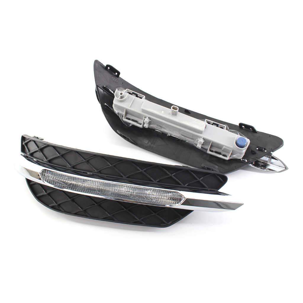 Kit luci diurne giornaliere Kit luci di Marcia Diurna a LED DRL Gruppo Ottico fendinebbia per Il 2012-2014 Mercedes-Benz W204 Classe C C250 C300 C350 2048803224 2048803324