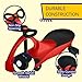 Wiggle Car - Ride on Toy for Ages 3 and Up - Toddler Ride on Toys with no Batteries, Gears, or Pedals Just Twist, Wiggle, and Go by Lil’ Rider (Red)
