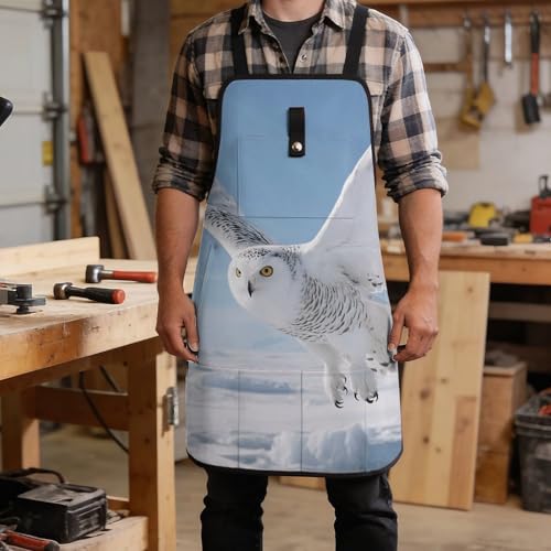 Delantal de trabajo con 8 bolsillos ajustable para hombre miniatura 5