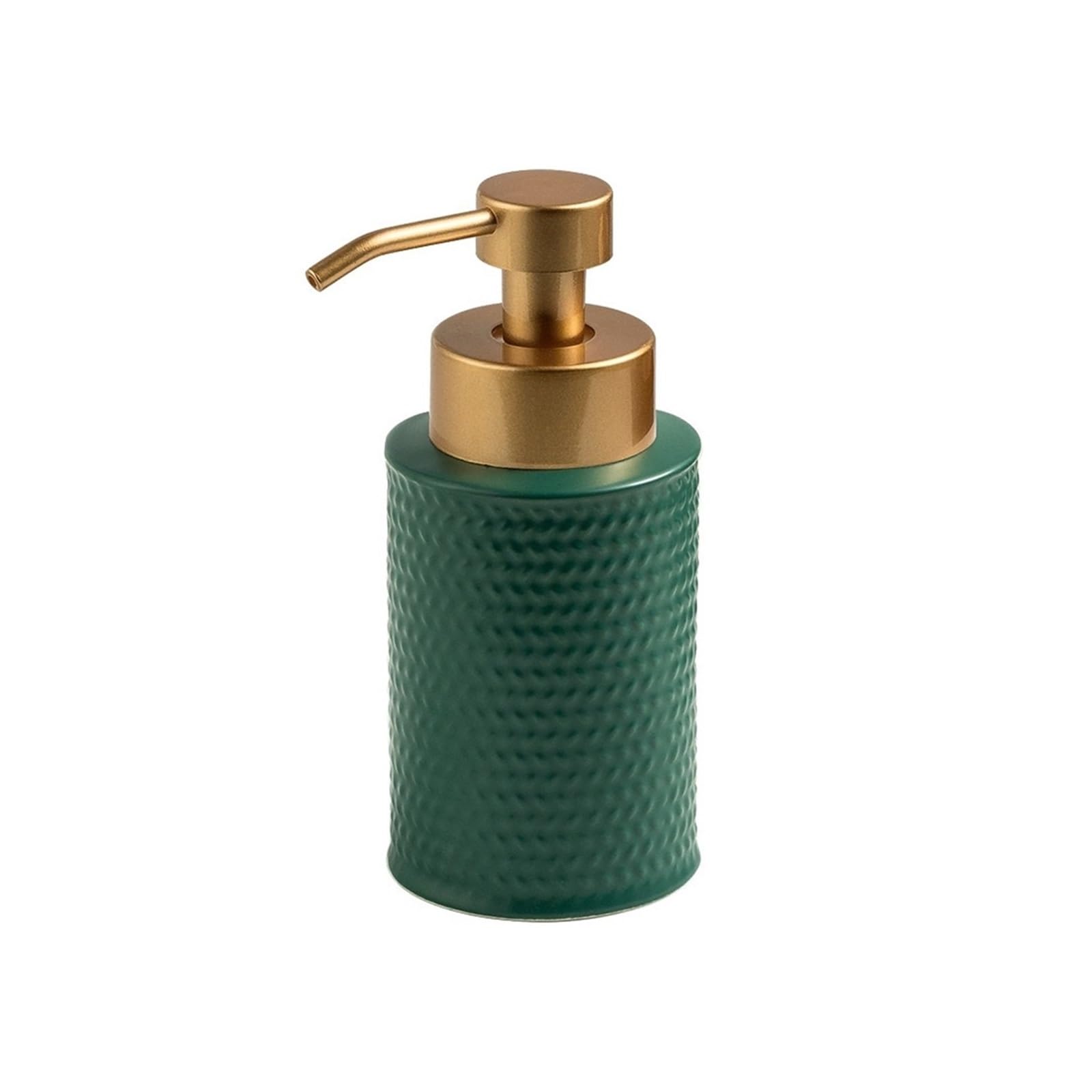 Soap Dispenser Ceramic Soap Dispenser With Pump Hotel Club Bathroom Lotion Press Bottle(Green)