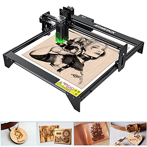 ATOMSTACK A5 20W Laser Engraver for Wood and Metal by Binkols, Laser Engraving Cutting Machine, Logo Engraver for Home, 410x400mm Engraving Area
