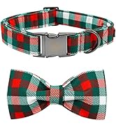 Elegant little tail Dog Collar with Bow, Holiday Dog Collar Bow Girl or Boy Dog Collar Pet Gift D...