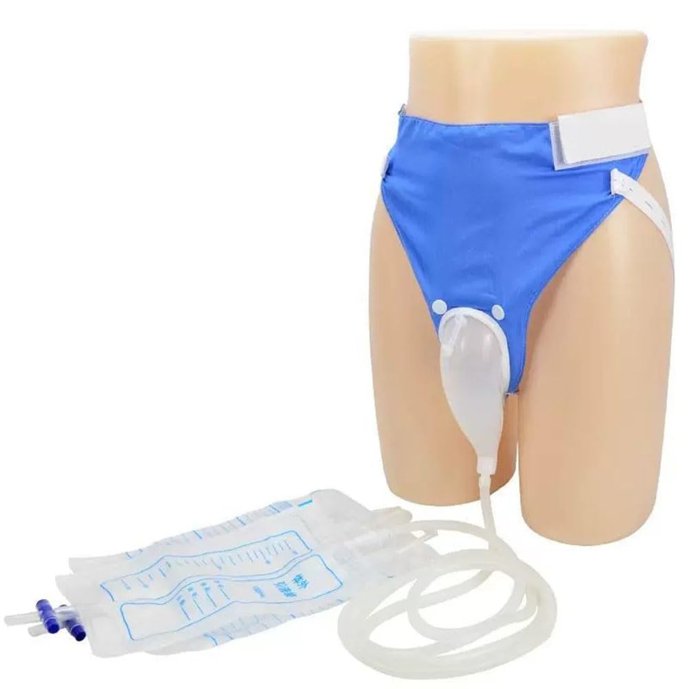 AQUASHIELDING Wearable Urine Collector Bag, Prevent Leakage Urine Bag with Reusable Silicone Urine Catheter Bag Pee Catheter Duct(2000ml & 1000ml) for Urinary Incontinence Bedridden Patients