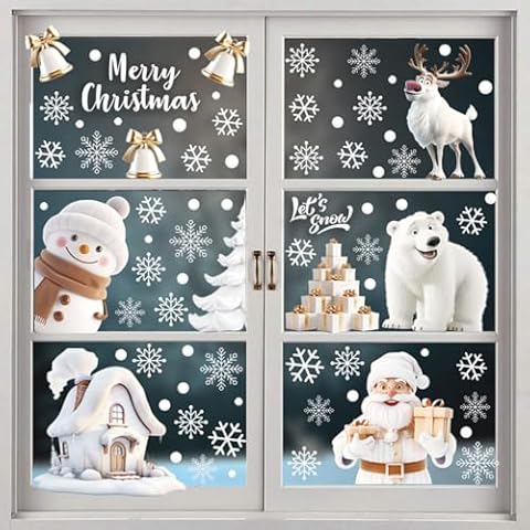 Autocollants de fenêtre Noël ZHOUHON C1 Cover