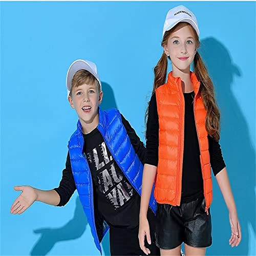 Boys And Girls Down Vest Sleeveless Jacket, Boys And Girls Fluffy Down Vest3