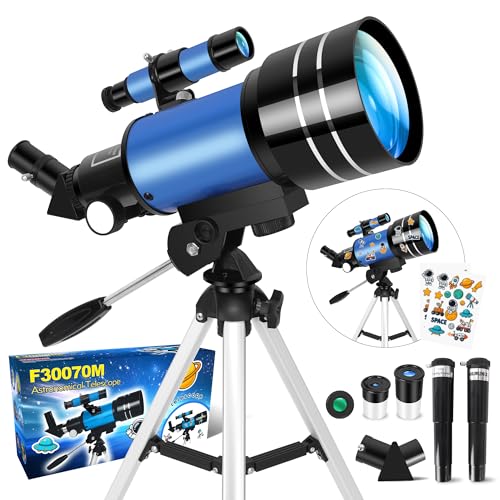 Dianfan Telescopio Astronomico 70/300, Telescopio per Adulti, Principianti e Bambini,