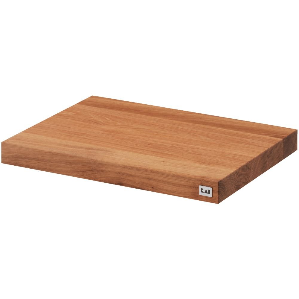 KAI Hackbrett Eiche 39 x 26 x 3,6 cm – mit rutschfesten Gummifüßen
