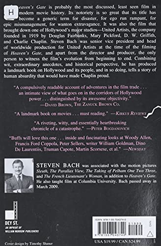 Final Cut: Art, Money, and Ego in the Making of Heaven's Gate, the Filmart, Money, and Ego in the M