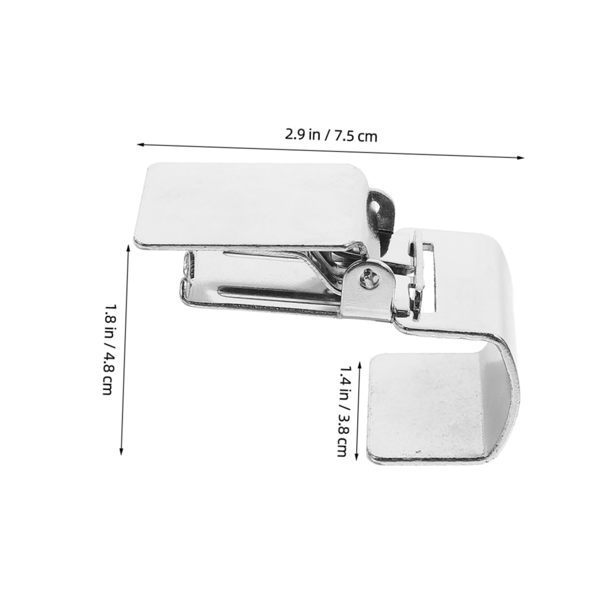 6 Morsetti In Acciaio Inossidabile Per Tappeti E Arazzi - Clip Larghe Per Appendere Tende, Trapunte E Tappeti, Apertura 2,7 Cm, Colore Argento, Per Arredamento Casa