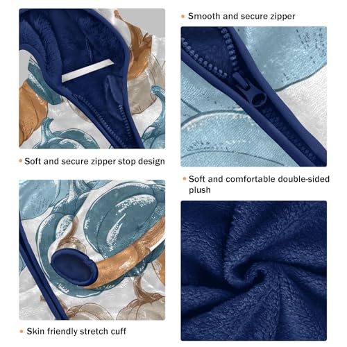 CHIFIGNO Zip up Hoodie for Boys Kids Jacket Toddler Sweatshirt with Pockets for Toddler and Kids3