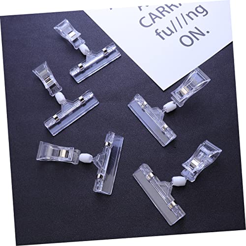 Hemoton 5Pcs Etiquetas De Prateleira Cabides Transparentes Suportes De Exibição Rotativos Suportes D
